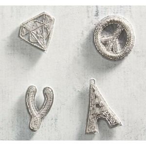 4 pc Stickers Beaded Embroidered Diamond Eiffel